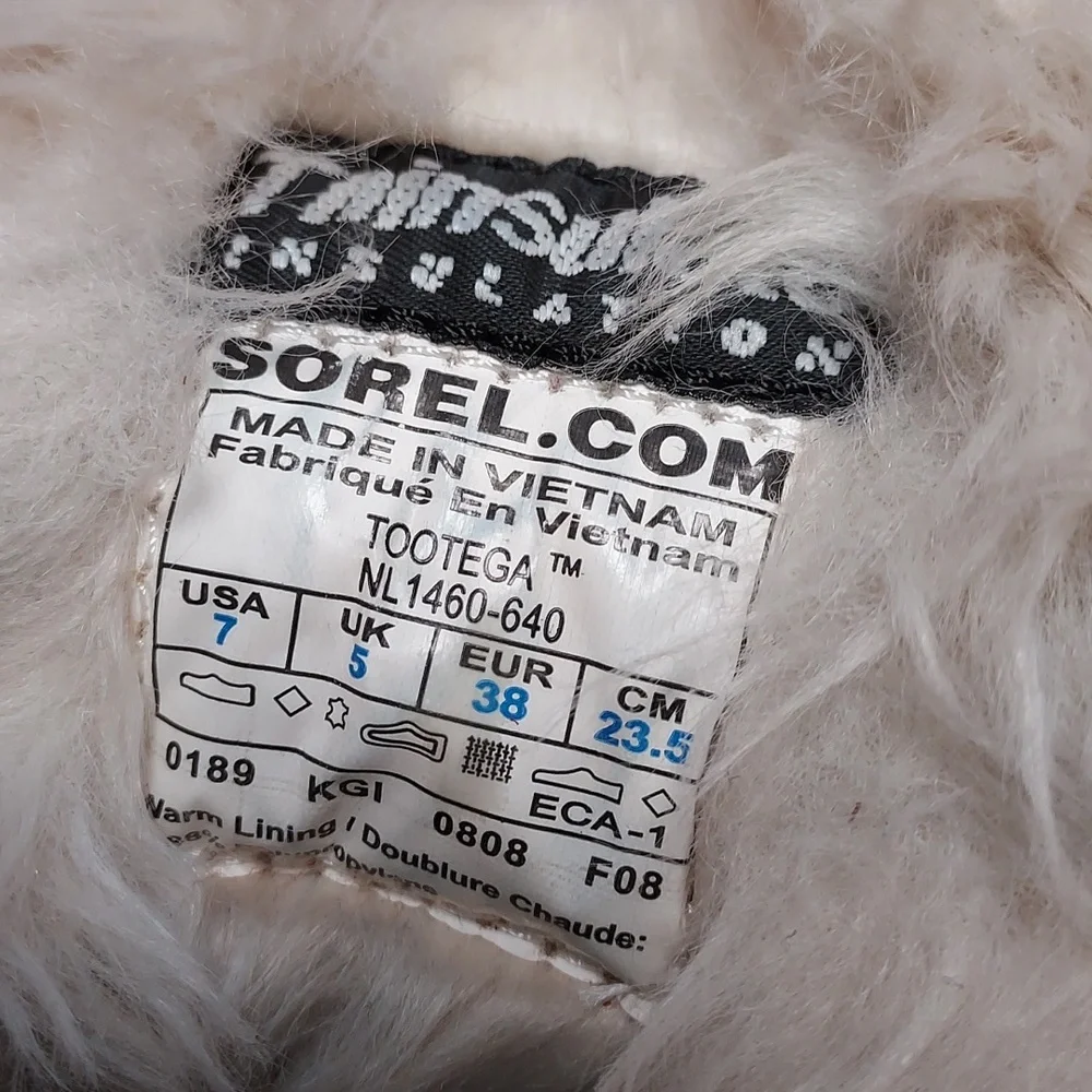 SOREL Waterproof Winter Boots Rust Suede Size 7 Thinsulate Fur Snow Boots